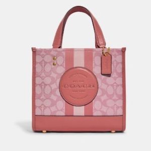 coach dempsy tote 22 pink